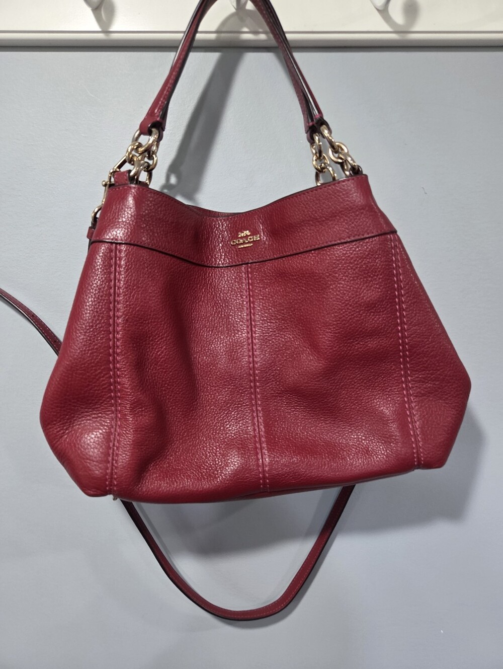 Coach Lexy Small Pebbled Shoulder Bag F28992